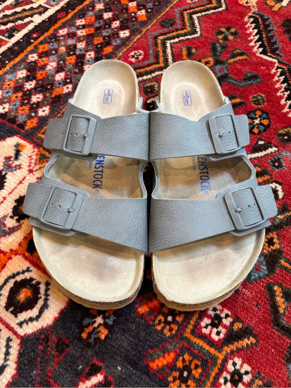 Birkenstock Birko Flor ARIZONA - Desert Soil Gray SOFT FOOTBED Size 41, W10 M8